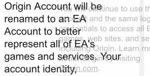 Скоро все аккаунты Origin будут переименованы в EA Account