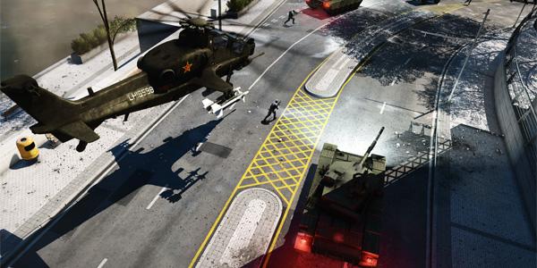 Геймплей Battlefield 4 в кабине танка и вертолета