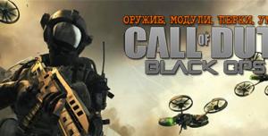 Black Ops 2: оружие, модули, перки, умения